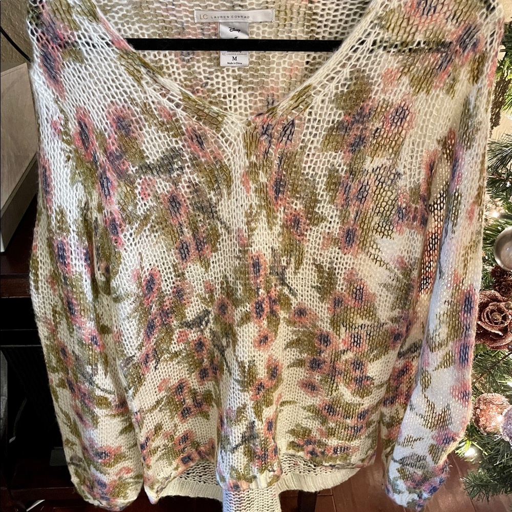 Flower Print Sweater